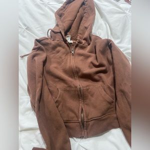 FULL TILT Essentials Womens Zip-Up Crop Hoodie